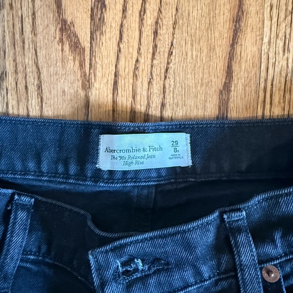 Abercrombie & Fitch Black Straight Jeans Classic Style - Picture 3 of 3